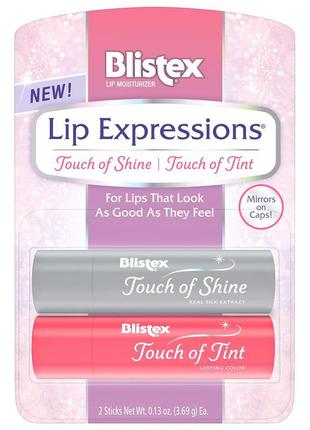 Бальзам для губ blistex lip expressions touch of shine/tint (2...