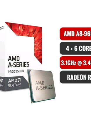 Процессор sAM4 AMD A8-9600, 3,1-3,4 МГц, 4-4 core, AMD Radeon R7