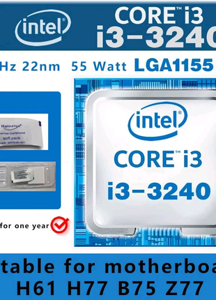 Процесор Intel Core i3-3240 3.4GHz/3MB/5GT/s s1155, tray
Гарантія