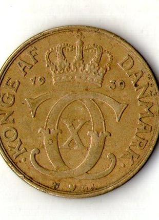 Данія - Дания › Король Кристиан X › 2 кроны, 1924-1941 №1522