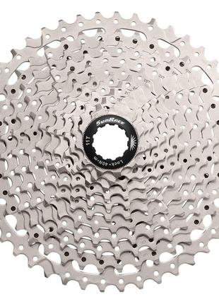 Кассета инд. 11-k 11-46T SUN RACE MS8 MTB, Metallic Silver