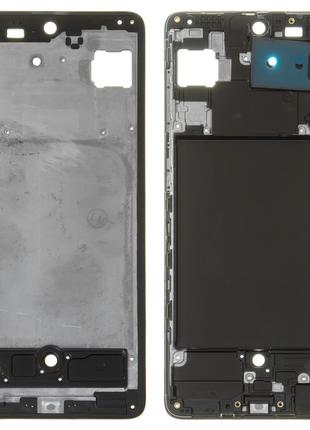 Рамка крепления дисплея Samsung A715 Galaxy A71 черная