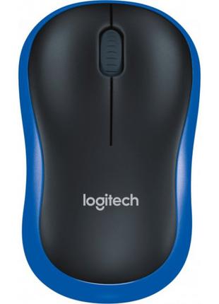 Мишка Logitech M185 Wireless Black/Blue
