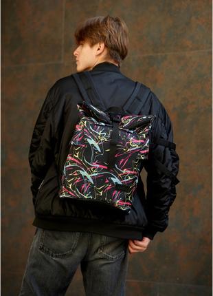 Рюкзак рол Sambag RollTop принт "Abstract"