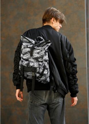 Рюкзак рол Sambag RollTop Double принт "Palm"