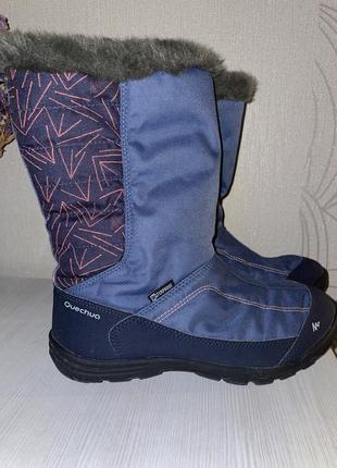 Зимові черевики чоботи quechua waterproof