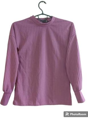Женская кофточка блуза гольфик в рубчик,маленького размера