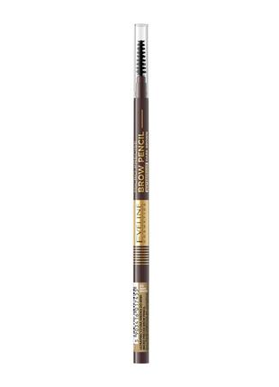 Водостойкий карандаш для бровей eveline № 03 dark brown серии ...