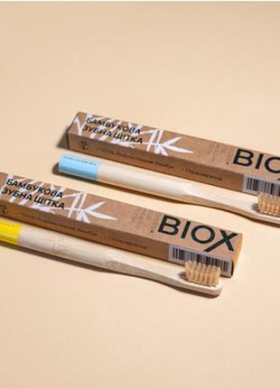Бамбукова зубна щітка biox, чойс choice, made in ukraine, 1 шт...