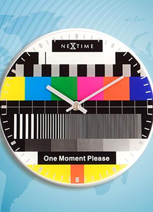 Настінний годинник "Testpage One moment" Ø20 см