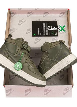 Nike air force 1 high gore-tex green | кроси