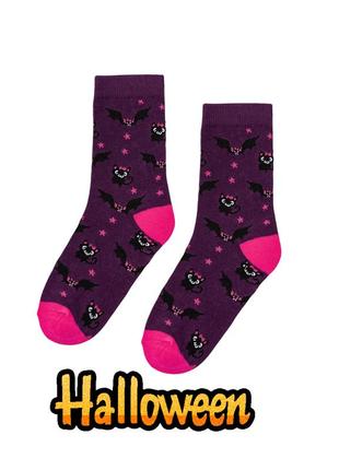 Шкарпетки halloween. 1 уп кажан 31-34 35-38 летюча миша хелоуі...