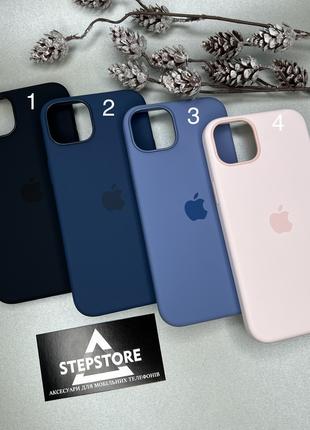 Чехол Silicone case для Iphone 15 Plus с Magsafe без швов с за...