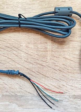 5 pin USB кабель дріт шнур у нейлоновому обплетенні для мишки ...