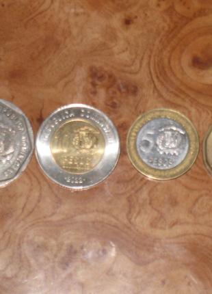 Монети Домінікани - 4 шт.