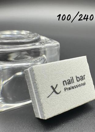 Одноразовый мини баф nail bar professional, 100/240