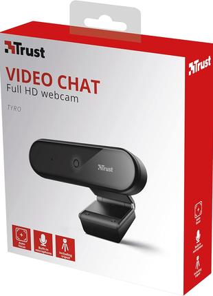 Универсальная веб-камера Trust 23637 Tyro Full HD с микрофоном