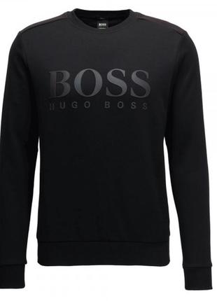 Свитшот boss green salbo black crew neck sweatshirt 50379126