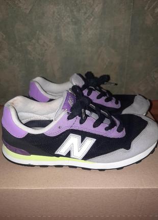 Черные с фиолетовым кроссовки кеды от new balance 37