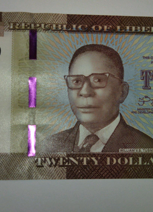 🇱🇷 Либерия 20 L$ долларов 2016 UNC