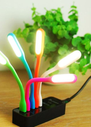 Портативный гибкий usb светильник USB Led Light (с тремя лампочка