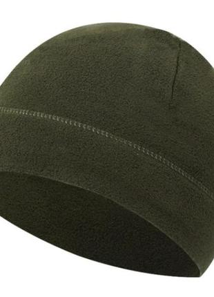 Тепла флісова шапка (колір оливковий) (1731)