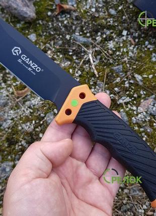 Нож нескладной Ganzo G8012V2-OR оранжевый