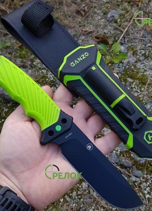 Нож нескладной Ganzo G8012V2-LG зеленый