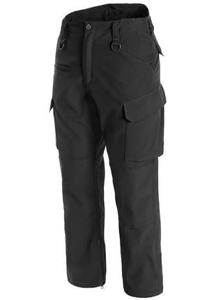 Штани теплі mil-tec «explorer» softshell чорні xxl
