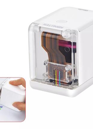 Принтер кольоровий ручний Bluetooth маркер MBrush Білий