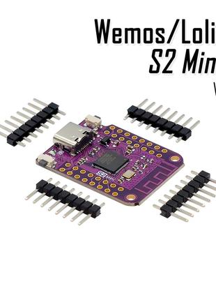 Wemos/Lolin S2 Mini V1.0.0 Type-c USB микроконтролер LX7 WIFI ...