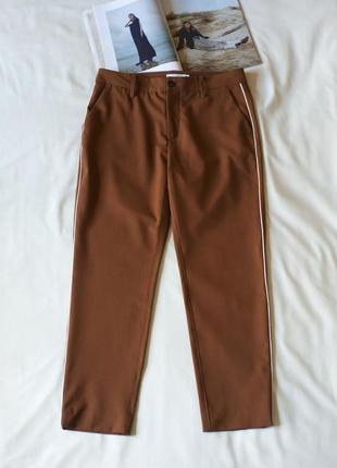 Коричневые шерстяные брюки женские closed, размер m