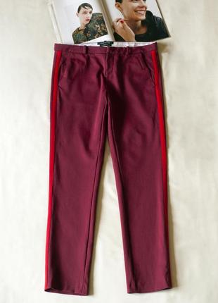 Бордовые брюки чиносы женские marc o`polo, размер m, l