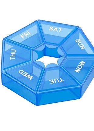 Таблетница Semi 7Days Mini Pill Box, Blue