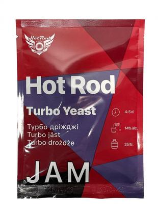 7 шт Спиртовые турбо дрожжи Hot Rod Jam на 25 л (69 г) для фру...