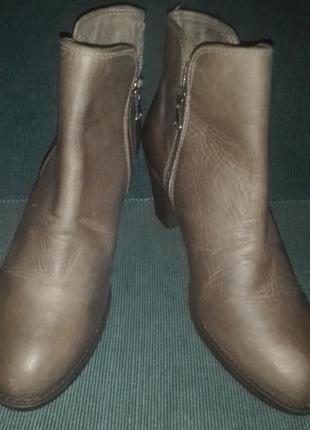 Кожаные ботинки bella moda (italy),размер 40 (26 см),винтажный...