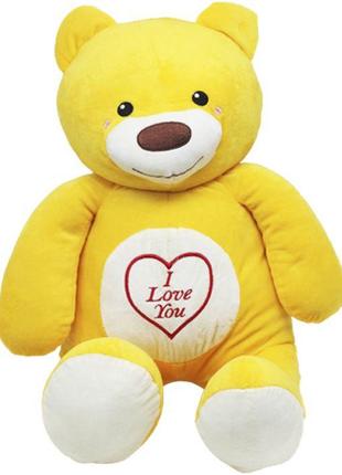 Мягкая игрушка "Медведь Лакомка", 60 см (желтый)