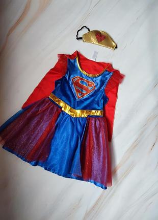 Платье супердевушка супергерл 5-6 лет