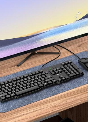 Офисный набор клавиатура + мышь Hoco GM16