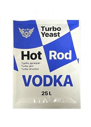8 шт Турбо дрожжи Hot Rod Vodka на 25 л (66 г) упаковка