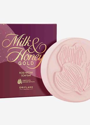 Мыло с розовым нектаром Milk Honey Gold Oriflame 75 гр