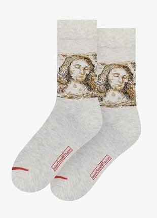 Шкарпетки прінт картини леонардо да вінчі musearta