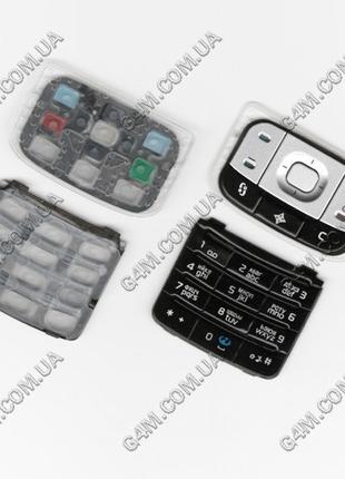 Клавіатура для Nokia 6110 Navigator чорна, кирилиця, висока як...