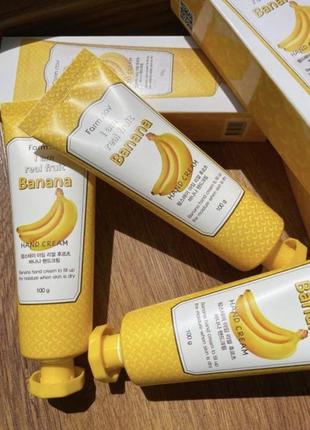 Банановый крем для рук farmstay banana hand cream, 100 мл