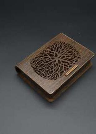 Дерев'яна скринька-книга з фанери з різьбленням дерево для гро...