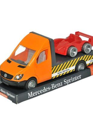 Автомобиль "Mercedes-Benz Sprinter" эвакуатор (оранжевый) на п...