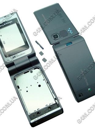 Корпус для Sony Ericsson W380 темно-сірий, висока якість