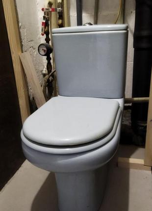 Комплект Compact RAK Ceramics (унітаз бачок кришка АВС) Блакитний