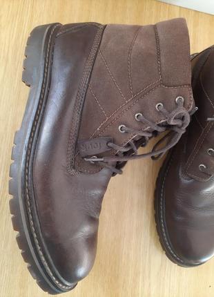 Натуральная кожа ботинки демисезонные еврозима genuine leather.