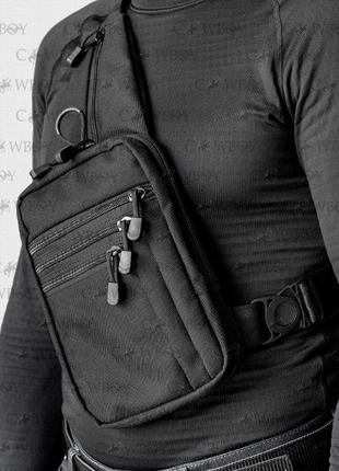 A-line Плечевая сумка с кобурой А33, черная синтетическая